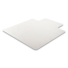 Deflecto RollaMat 36 in. x 48 in. Flat Lipped Medium Pile Carpet Frequent Use Chair Mat - Clear