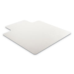 Deflecto RollaMat 36 in. x 48 in. Flat Lipped Medium Pile Carpet Frequent Use Chair Mat - Clear