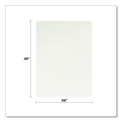Deflecto 36 in. x 48 in. Oceanmat Hard Floor Chair Mat - Clear