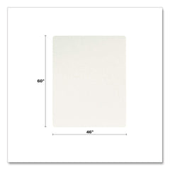Deflecto OceanMat 46 in. x 60 in. Hard Floor Chair Mat - Clear