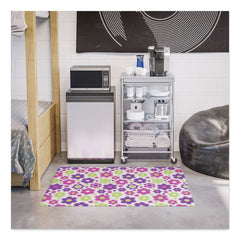 Deflecto FashionMat 35 in. x 40 in. Chair Mat - Daisies (1/Carton)