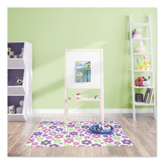 Deflecto FashionMat 35 in. x 40 in. Chair Mat - Daisies (1/Carton)