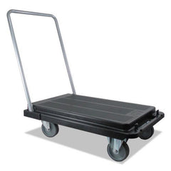Deflecto 300 lb Capacity 21 x 32.5 x 37.5 Heavy-Duty Platform Cart - Black