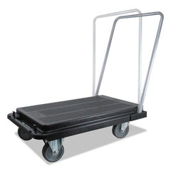 Deflecto 300 lb Capacity 21 x 32.5 x 37.5 Heavy-Duty Platform Cart - Black