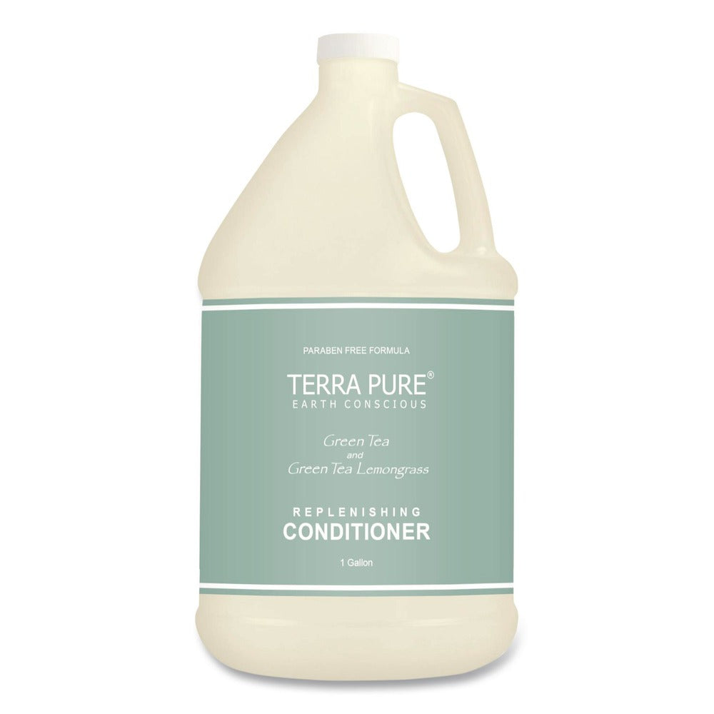 Diversified Hospitality Solutions 002256EA Terra Pure 1-Gallon Bottle Conditioner - Green Tea and Lemongrass Scent