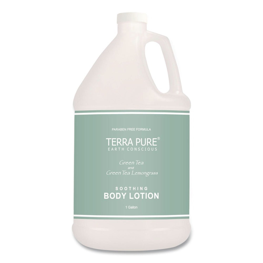 Diversified Hospitality Solutions Terra Pure 1-Gallon Bottle Lotion - Green Tea and Lemongrass Scent