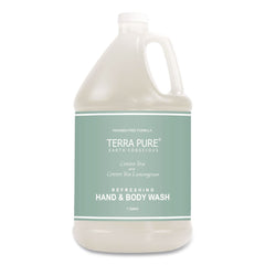 Diversified Hospitality Solutions Terra Pure 1 Gallon Body Wash - Green Tea Lemongrass (4/Carton)