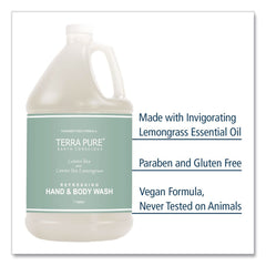 Diversified Hospitality Solutions Terra Pure 1 Gallon Body Wash - Green Tea Lemongrass (4/Carton)