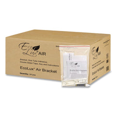 Diversified Hospitality Solutions EcoLux 1.19 in. x 0.44 in. x 5.69 in. Single Air Dispenser Bracket - White (24/Carton)