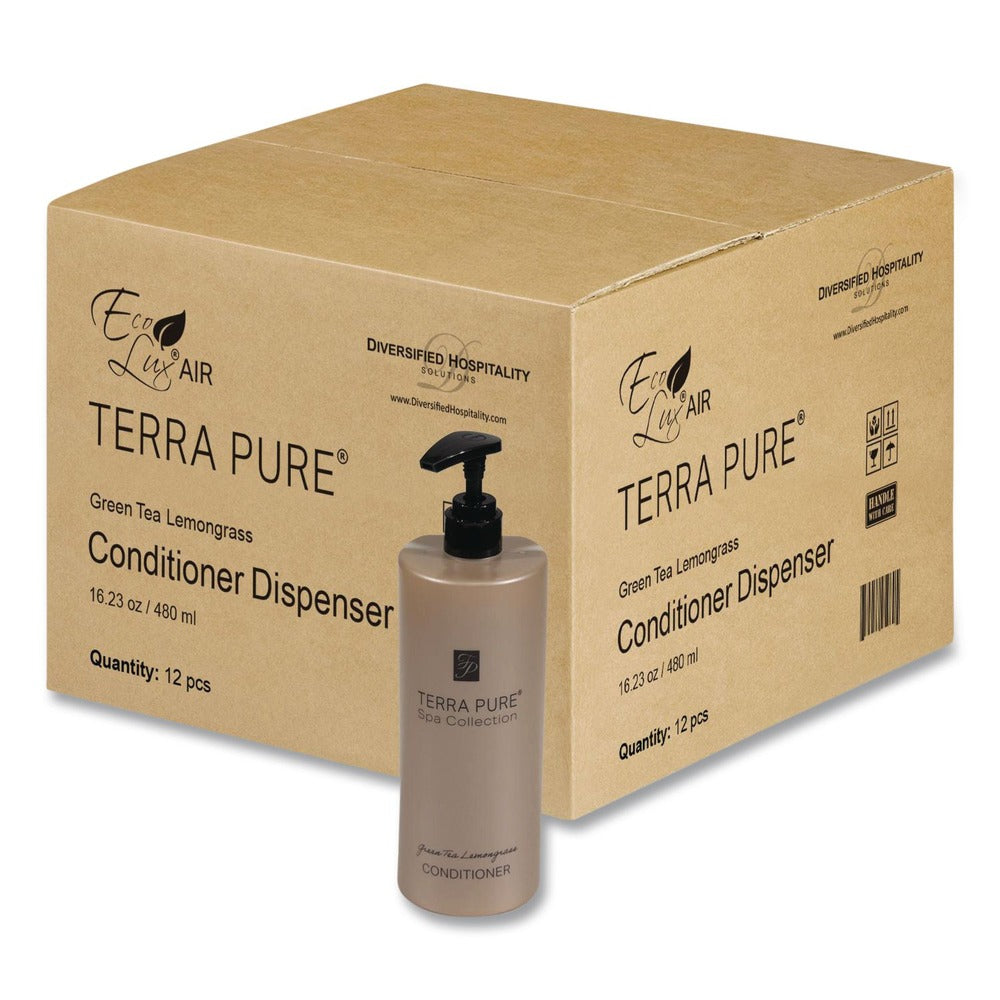 Diversified Hospitality Solutions Terra Pure 16.23 oz Conditioner - Green Tea Lemongrass (12/Carton)