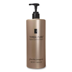Diversified Hospitality Solutions Terra Pure 16.23 oz. Bottle Body Wash Air Pump - Green Tea and Lemongrass Scent