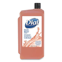 Dial Professional 1 Liter Hair and Body Wash Refill Bottle - Neutral Scent (8/Carton)