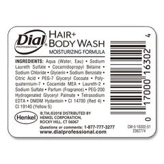Dial Professional 15 oz Hair and Body Wash Refill for Versa Dispenser - Neutral Scent (6/Carton)