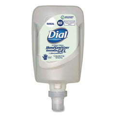 Dial Professional 1.2 Liter Antibacterial Gel Hand Sanitizer Refill for FIT Manual Dispenser - Fragrance-Free (3/Carton)