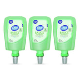 Dial Professional 17000 16722 1 Liter Basics Hypoallergenic Foaming Hand Wash Refill for FIT Touch Free Dispenser - Fresh Floral Scent (3/Carton)