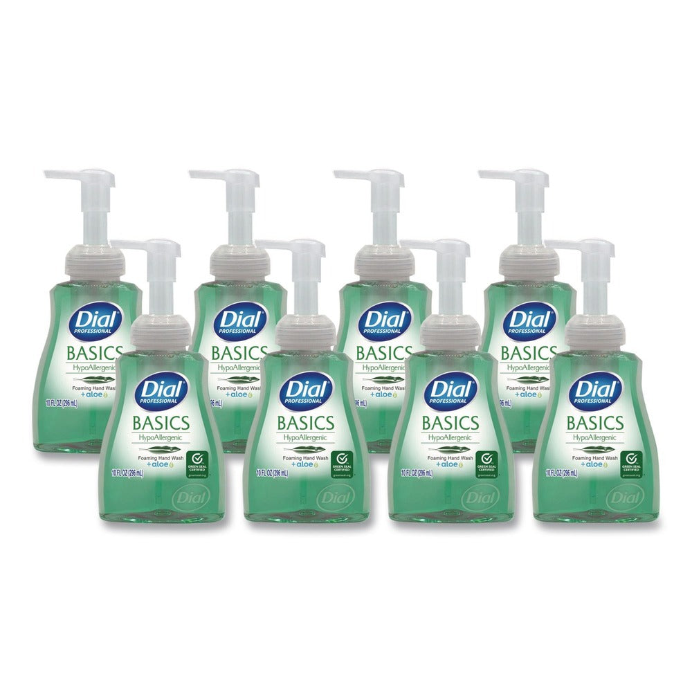 Dial Professional Basics 10 oz. Hypoallergenic Foaming Hand Wash - Fresh Floral Scent (8/Carton)