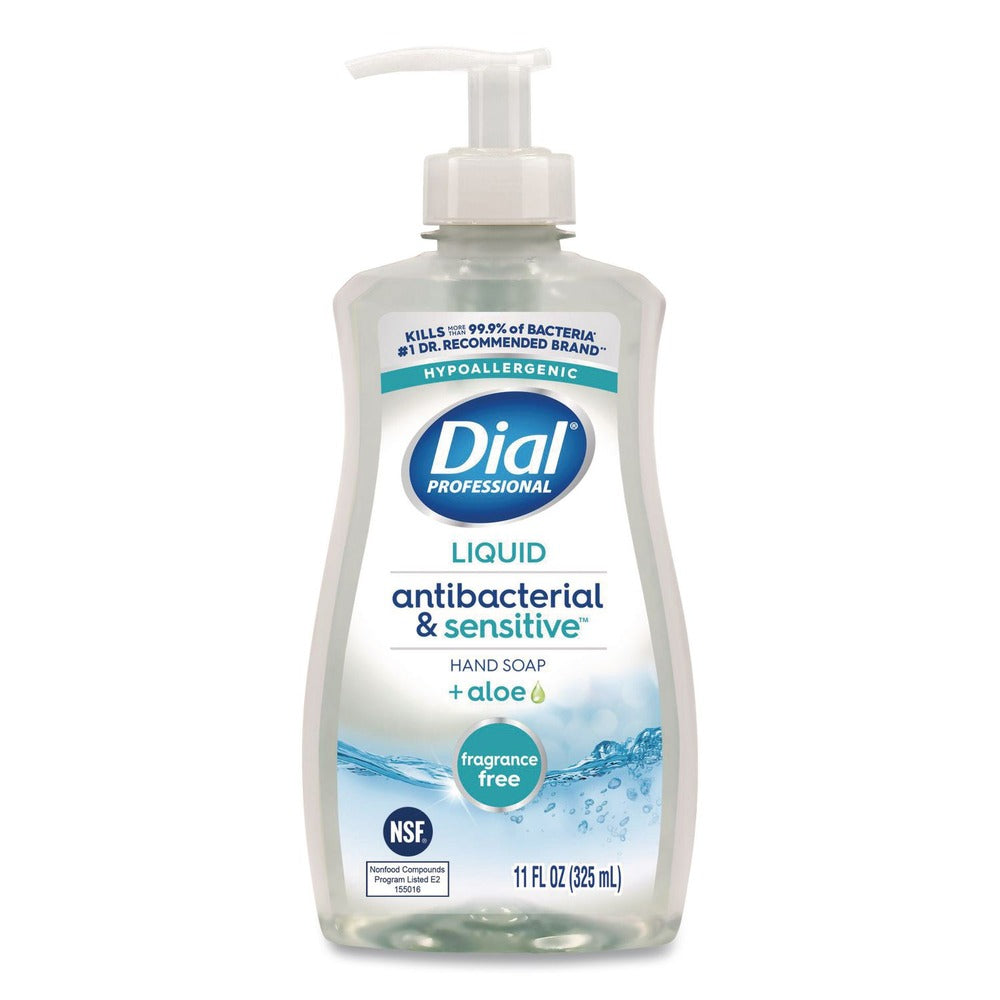 Dial Professional Antibacterial and Sensitive 11 oz Fragrance-Free Liquid Hand Soap - Unscented