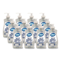 Dial Professional 11 oz. Pump Bottle Gel Antibacterial Hand Sanitizer - Fragrance-Free (12/Carton)