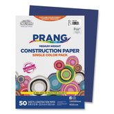 Prang SunWorks 9 x 12 50 lb. Text Weight Construction Paper - Bright Blue (50/Pack)