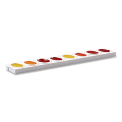Prang Refillable Oval Watercolor Tray, White, 12/Pack
