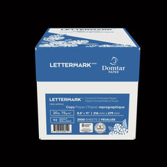 Lettermark 8.5 in. x 11 in. 20 lbs. Bond Weight 92 Bright Micro-Perforated 3.5 in. from Bottom Custom Cut-Sheet Copy Paper - White (500/Ream)