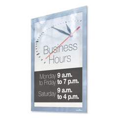 Durable 11 in. x 17 in. DURAFRAME SUN Sign Holder - Silver Frame (2/Pack)