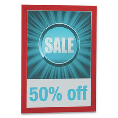 Durable DURAFRAME 8.5 in. x 11 in. Sign Holder - Red Frame (2/Pack)