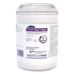 Diversey Care Oxivir 6 in. x 7 in. 1-Ply 1 Wipes (160/Canister, 12 Canisters/Carton)