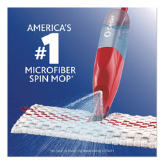 O-Cedar ProMist MAX Spray Mop with 48 in. Red/Black/Gray Plastic Handle - Red/White/Gray Microfiber Head (4/Carton)