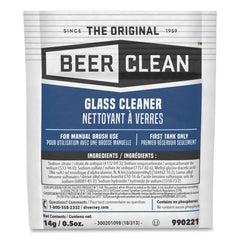 Diversey Care Beer Clean 5 oz. Packet Powder Glass Cleaner (100/Carton)