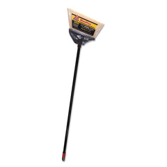 Nexstep Commercial Products MaxiPlus Professional Polystyrene Bristle Angle Brooms with 51 in. Handle - Black (4/Carton)