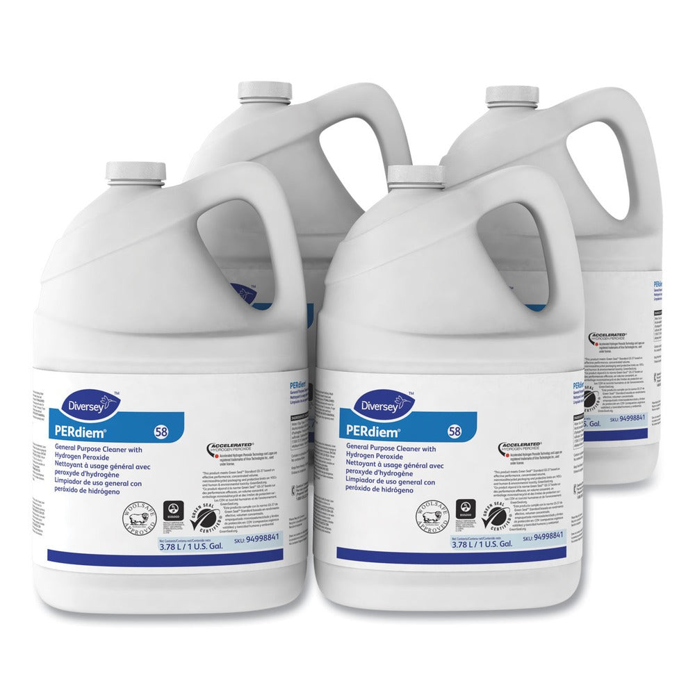 Diversey Care Hydrogen Peroxide 1 Gallon Bottle Perdiem Concentrated General Purpose Cleaner (4/Carton)