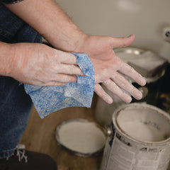 SCRUBS 42230 10 in. x 12 in. Hand Cleaner Towels - Blue/White