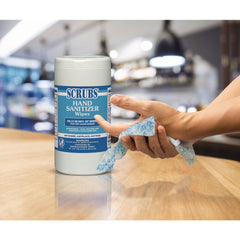 SCRUBS 90985 85/Can 6 Cans/Carton 6 x 8 Hand Sanitizer Wipes