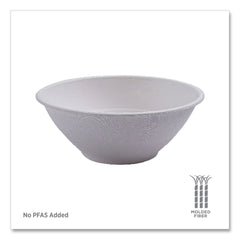 Eco-Products 40 oz Vanguard Renewable and Compostable Sugarcane Bowls - White (400/Carton)