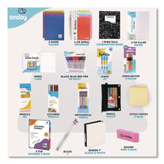 enday Back to School Supplies Kit for High School/College (1-Kit)