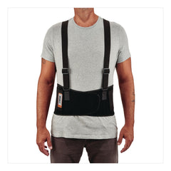 Ergodyne ProFlex 1650 Economy Elastic Back Support Brace, Small, 25-in to 30-in Waist, Black