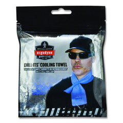 Ergodyne Chill-Its Cooling Towel - One Size Fits Most, Blue