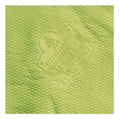 Ergodyne Chill-Its 6602 29.5 in. x 13 in. One Size Fits Most Evaporative PVA Cooling Towel - Hi-Vis Lime