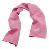 Ergodyne Chill-Its 6602 29.5 in. x 13 in. One Size Fits Most Evaporative PVA Cooling Towel - Pink