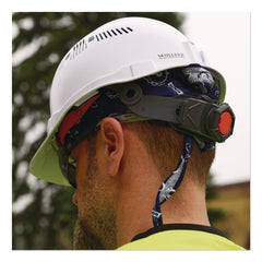 Ergodyne Chill-Its 6615 One Size Fits Most High-Performance Bandana Doo Rag with Terry Cloth Sweatband - Navy Western