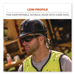 Ergodyne Chill-Its 6615 One Size Fits Most High-Performance Bandana Doo Rag with Terry Cloth Sweatband - Black