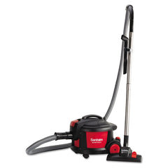 Sanitaire SC3700A EXTEND 9 Amp Current Top-Hat Canister Vacuum - Red/Black