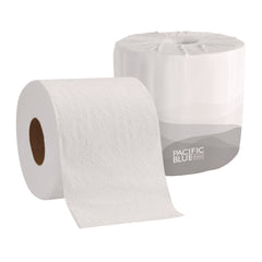 Georgia Pacific Professional 2-Ply Septic Safe Pacific Blue Basic Bathroom Tissue - White (550 Sheets/Roll, 80 Rolls/Carton)