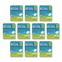 ECOS 953710CT Liquidless Laundry Detergent Sheets - Free and Clear (10/Carton)