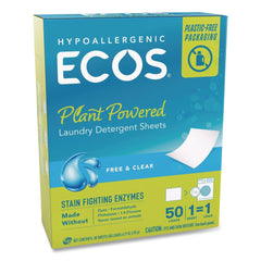 ECOS 9537/EA Liquidless Laundry Detergent Sheets - Free and Clear