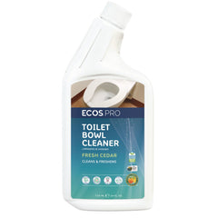 ECOS PRO 24 oz Toilet Bowl Cleaner Squeeze Bottle - Fresh Cedar Scent (6/Carton)