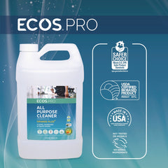ECOS PRO 1 Gallon Orange Plus All-Purpose Cleaner and Degreaser Bottle - Citrus Scent (4/Carton)