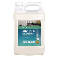 ECOS PRO 1 Gallon Parsley Plus All-Purpose Kitchen and Bathroom Cleaner Bottle - Herbal Scent (4/Carton)