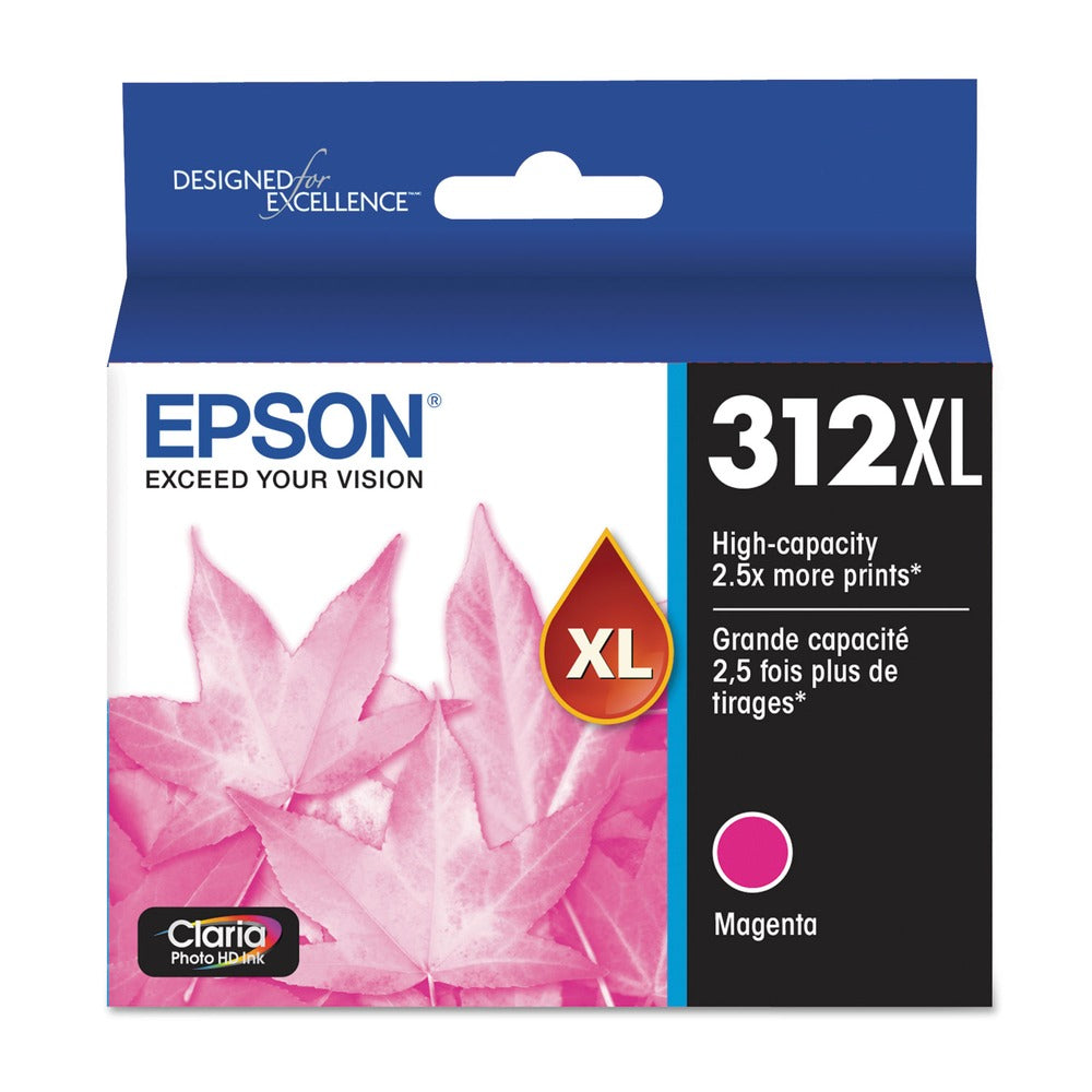 Epson T312xl320-S (312xl) Claria 830 Page-Yield High-Yield Ink - Magenta